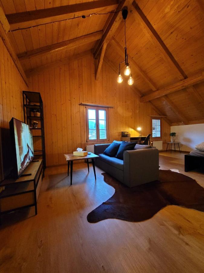 Forest View Apartment In Leissigen By Interlaken With No Kitchen ภายนอก รูปภาพ