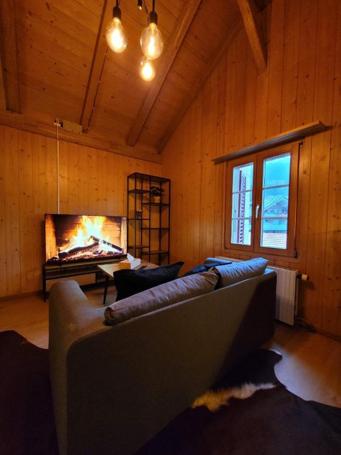 Forest View Apartment In Leissigen By Interlaken With No Kitchen ภายนอก รูปภาพ